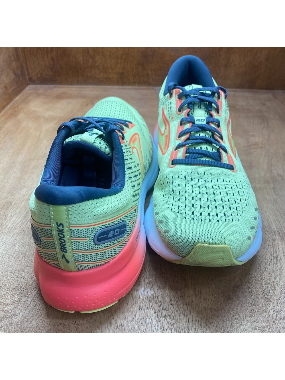 Brooks Glycerin 20 Running Shoes Mens Size 12 D Lime Orange Sneakers 1103821D725 - Picture 14 of 15
